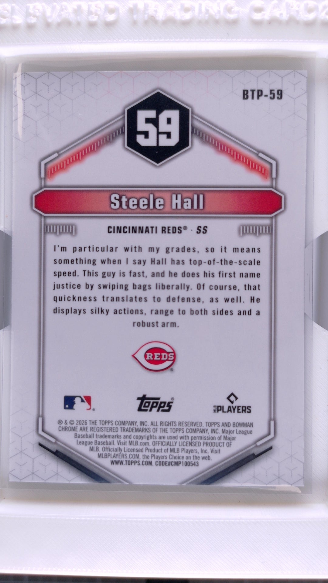 2026 Bowman Baseball Steele Hall 