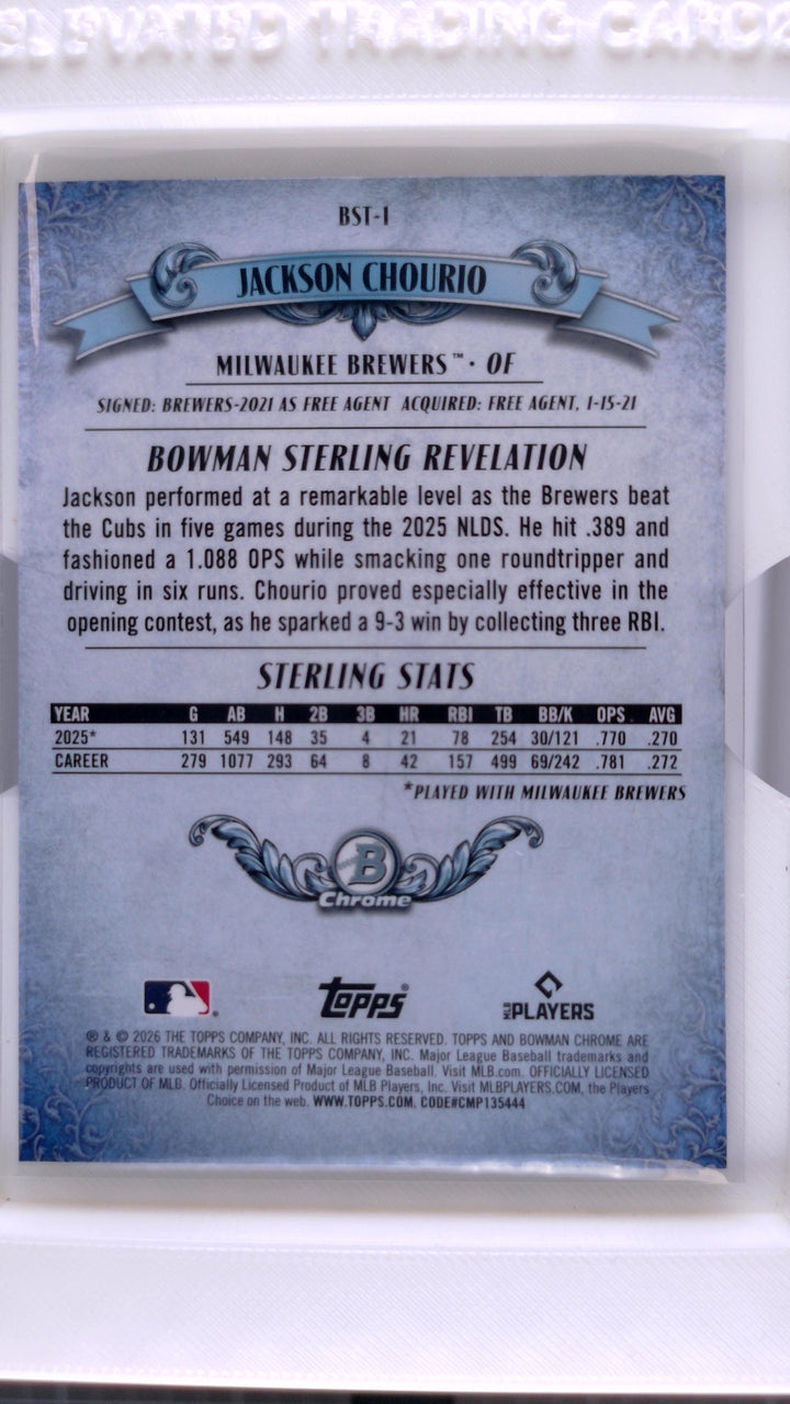 2026 Bowman Baseball Jackson Chourio 