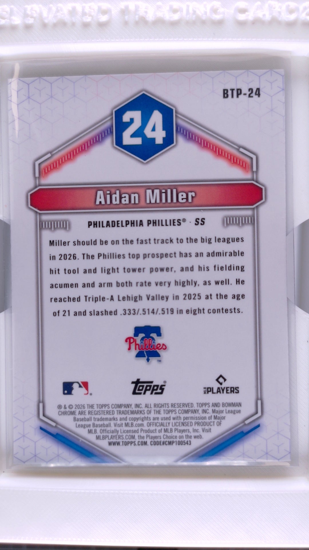 2026 Bowman Baseball Aidan Miller 
