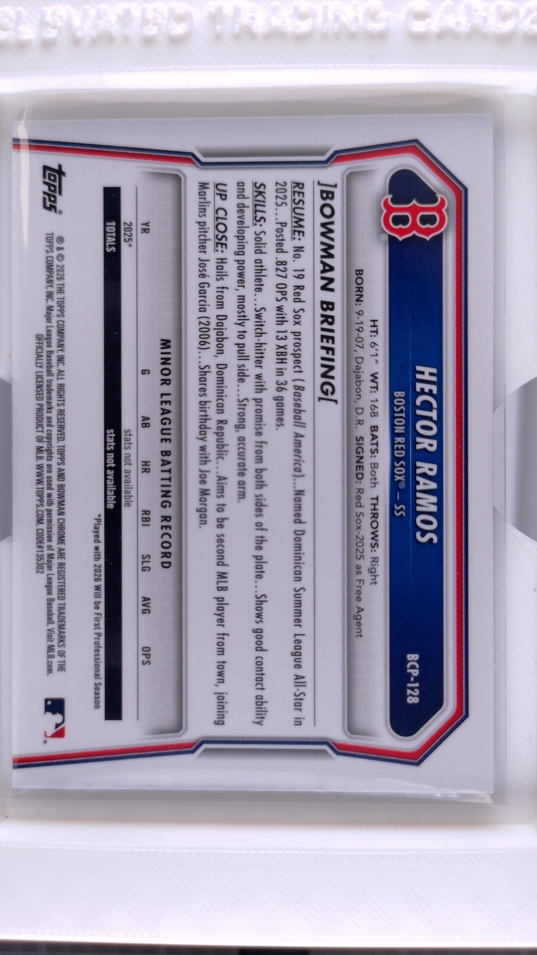 2026 Bowman Baseball Hector Ramos 