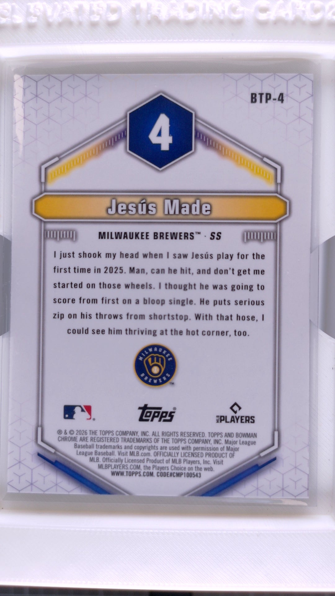 2026 Bowman Baseball Jesús Made 
