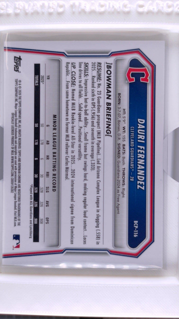 2026 Bowman Baseball Dauri Fernandez 