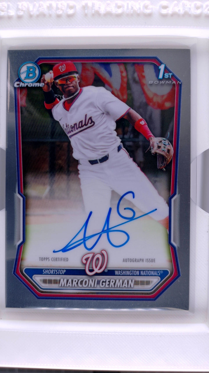2026 Bowman Baseball Marconi German #CPA-MG Chrome Prospects Autograph Variation Auto — Front
