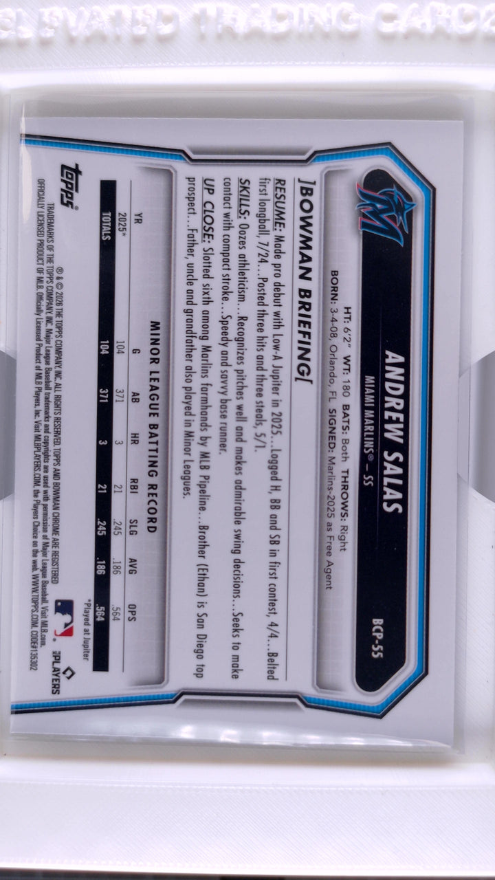 2026 Bowman Baseball Andrew Salas 