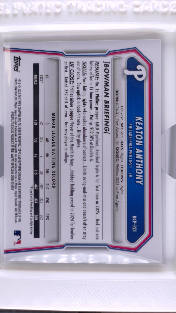 2026 Bowman Baseball Keaton Anthony 