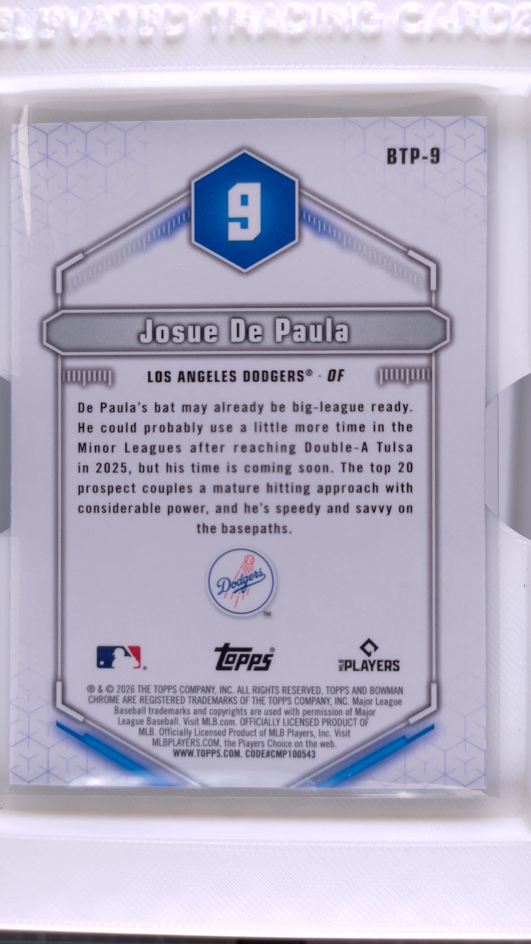 2026 Bowman Baseball Josue De Paula 