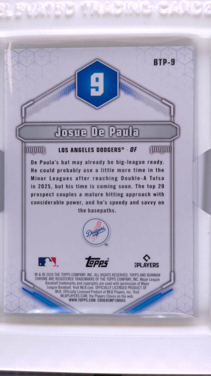 2026 Bowman Baseball Josue De Paula 