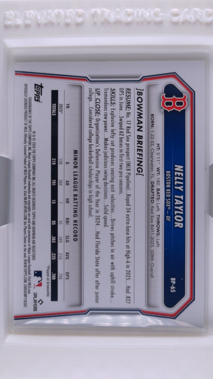 2026 Bowman Baseball Nelly Taylor 