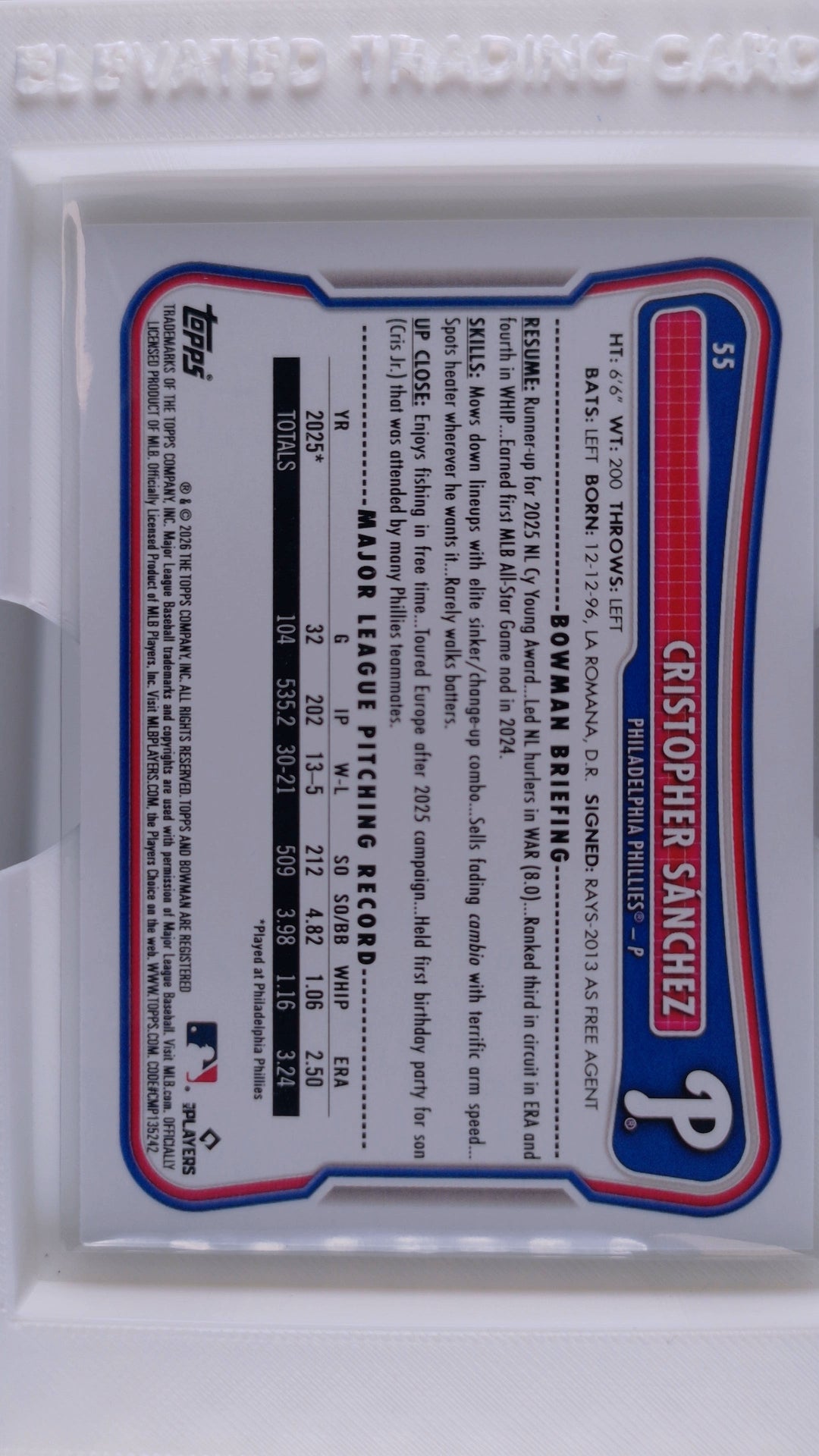 2026 Bowman Baseball Cristopher Sánchez 