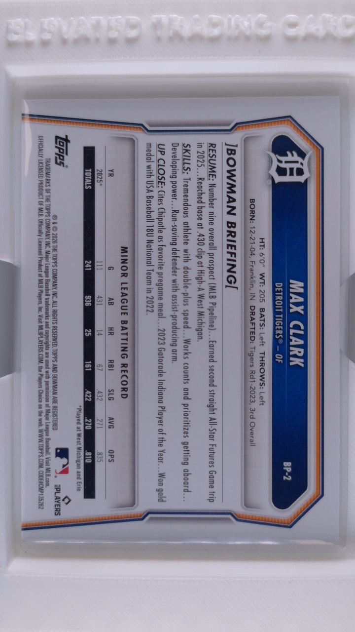 2026 Bowman Baseball Max Clark 