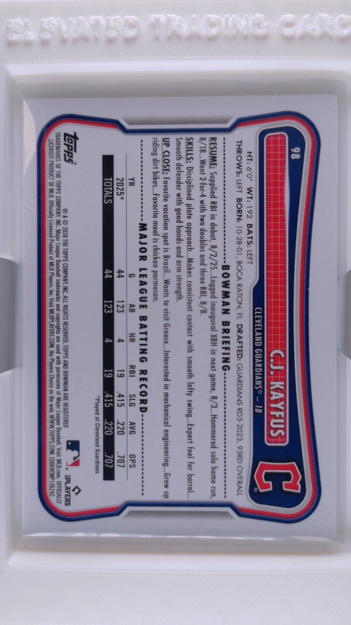 2026 Bowman Baseball C.J. Kayfus 