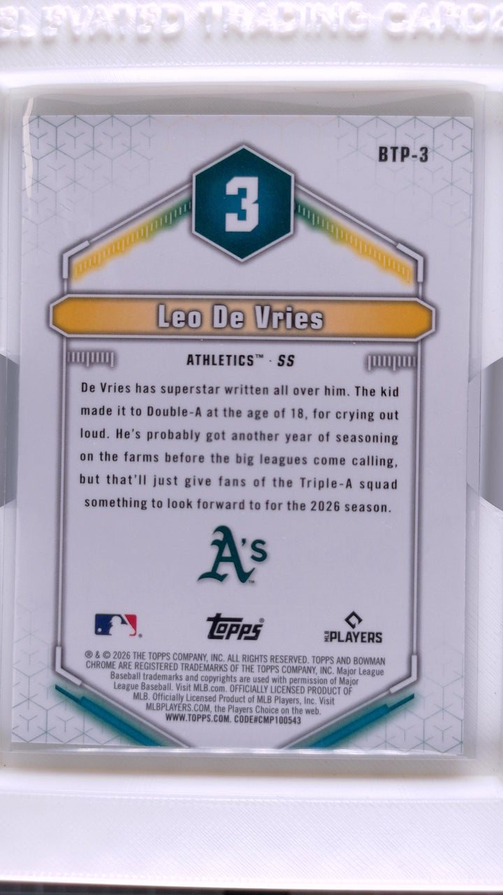 2026 Bowman Baseball Leo De Vries 