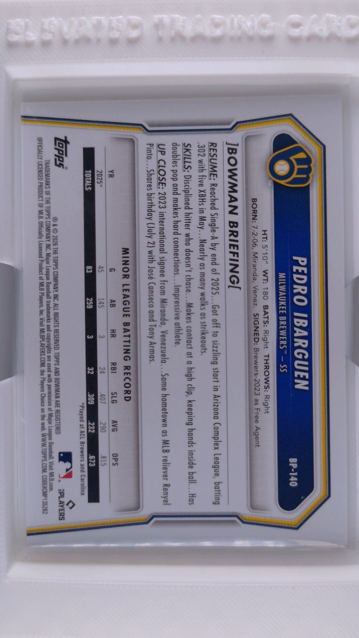 2026 Bowman Baseball Pedro Ibarguen 