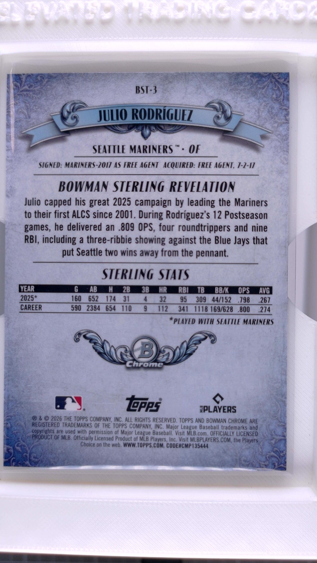 2026 Bowman Baseball Julio Rodríguez 