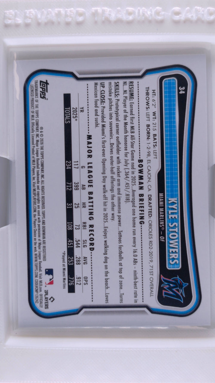 2026 Bowman Baseball Kyle Stowers 