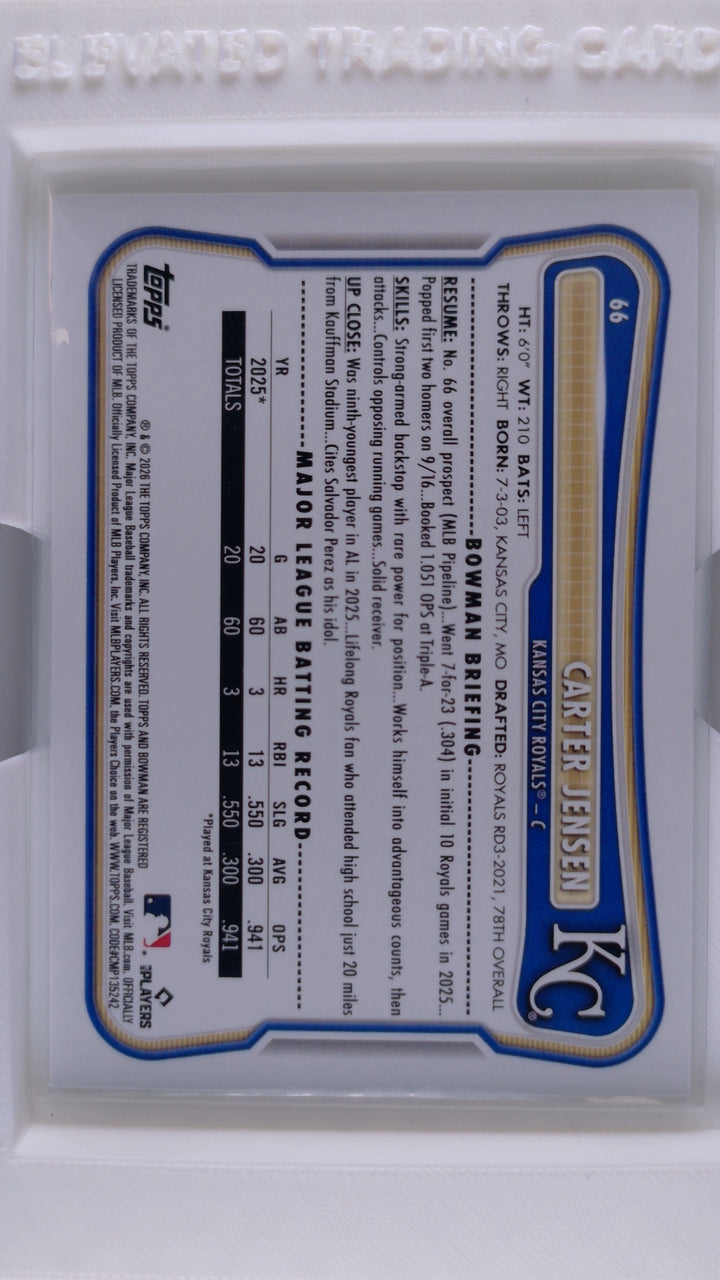 2026 Bowman Baseball Carter Jensen 