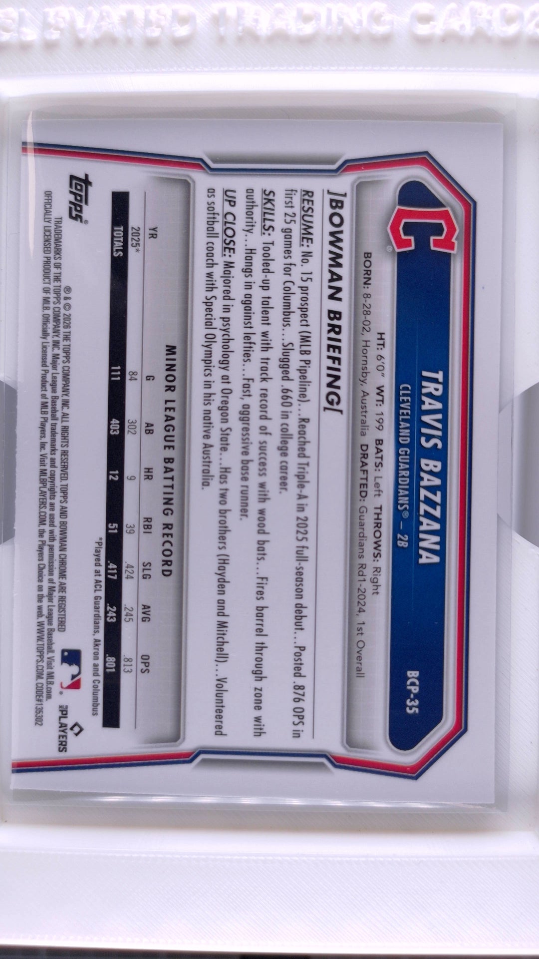 2026 Bowman Baseball Travis Bazzana 