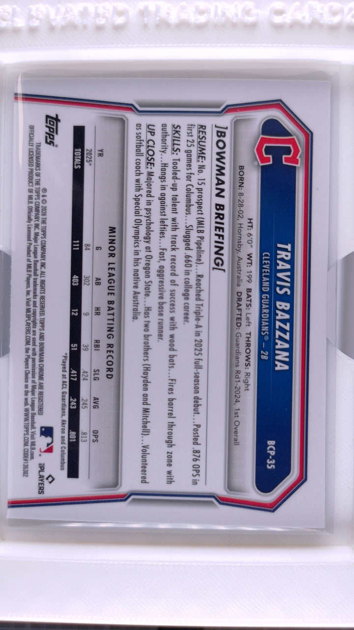 2026 Bowman Baseball Travis Bazzana 