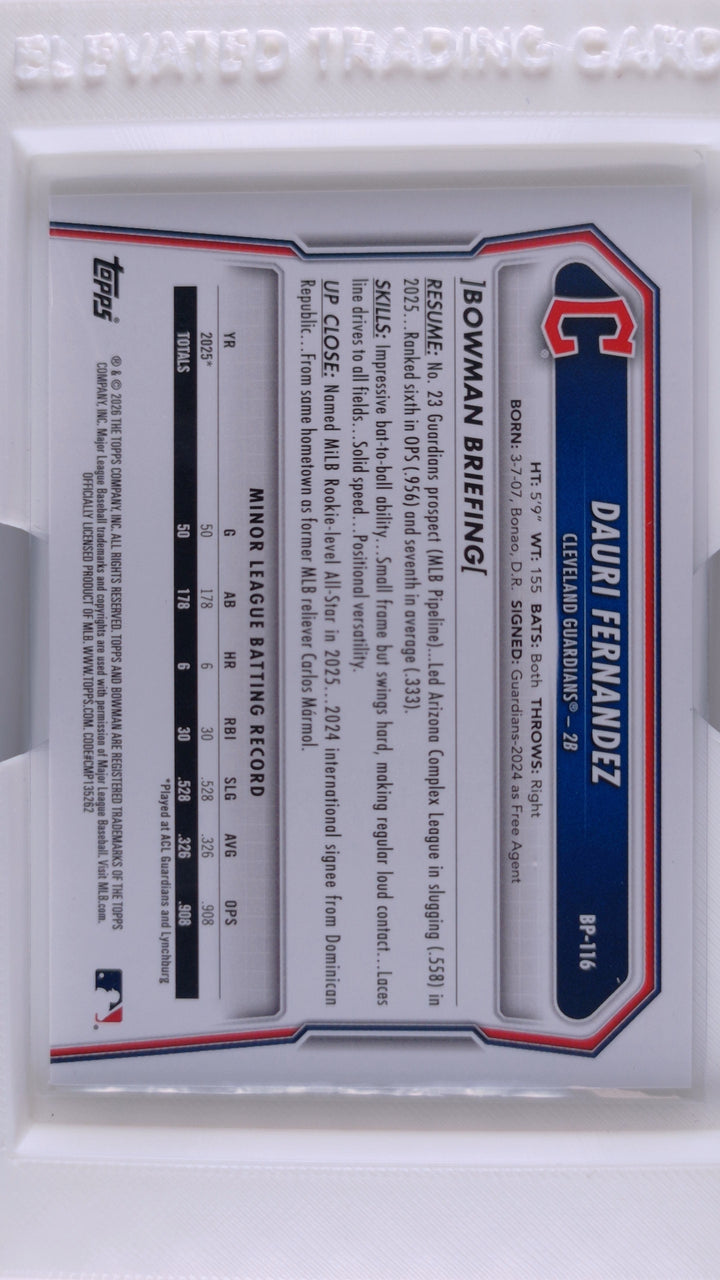 2026 Bowman Baseball Dauri Fernandez 