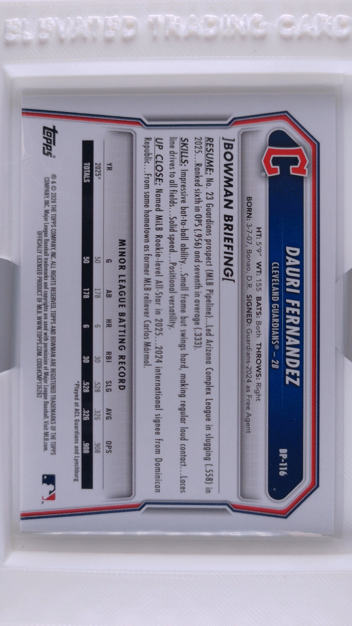 2026 Bowman Baseball Dauri Fernandez 
