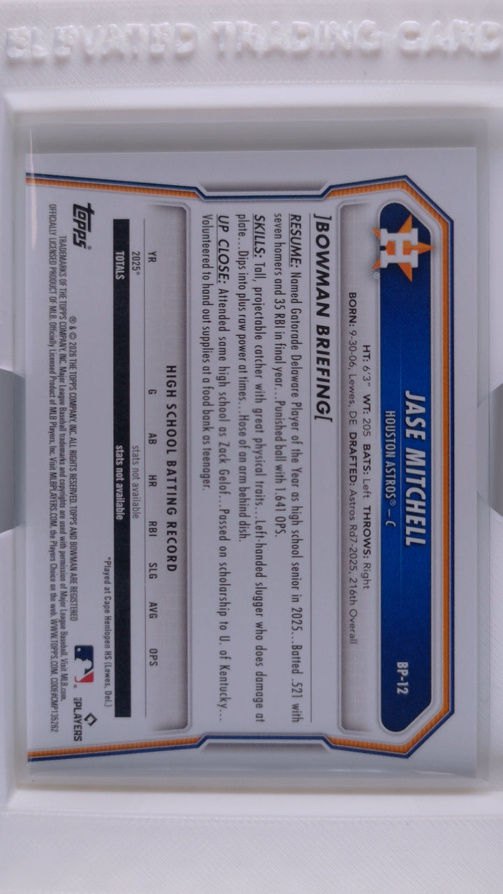 2026 Bowman Baseball Jase Mitchell 