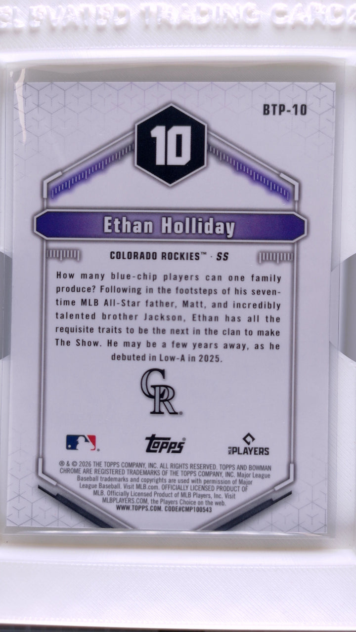 2026 Bowman Baseball Ethan Holliday 