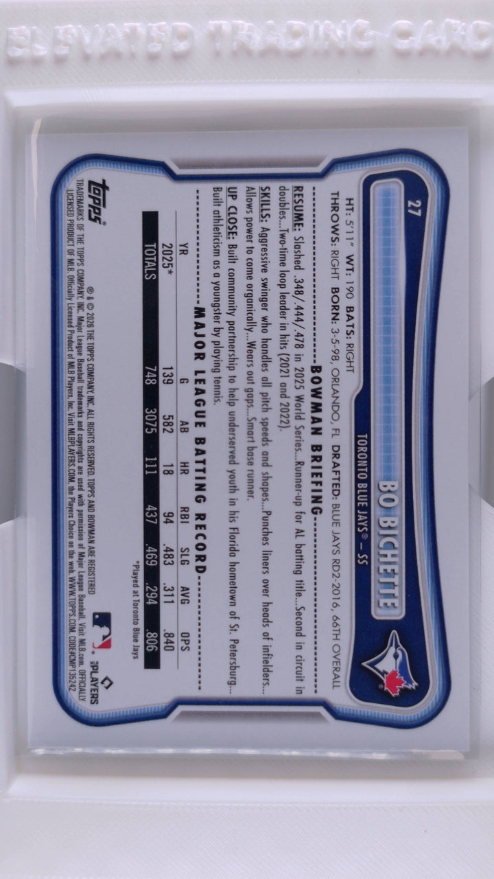 2026 Bowman Baseball Bo Bichette 