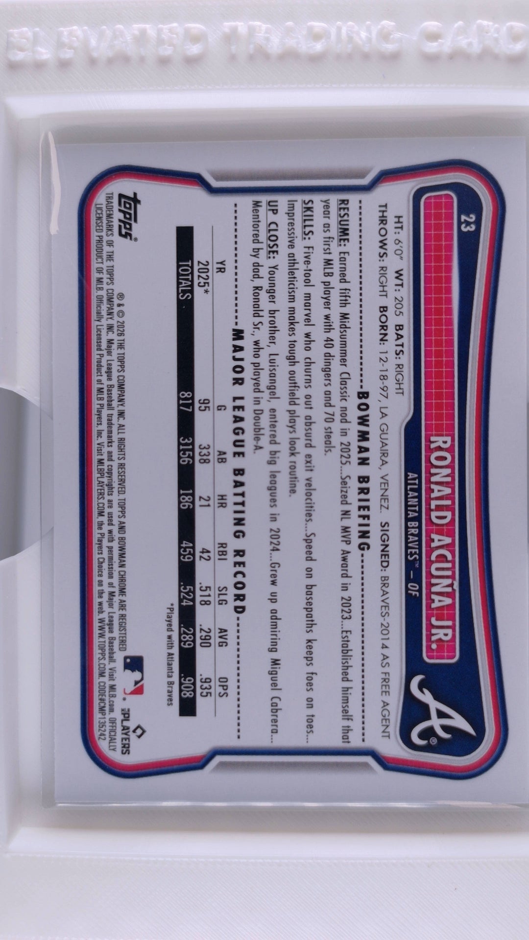 2026 Bowman Baseball Ronald Acuña Jr. 