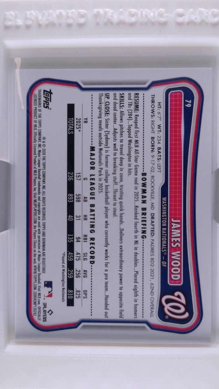2026 Bowman Baseball James Wood 