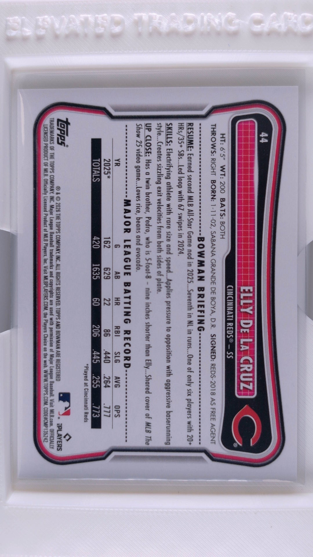 2026 Bowman Baseball Elly De La Cruz 