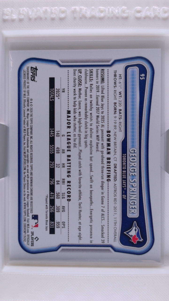 2026 Bowman Baseball George Springer 