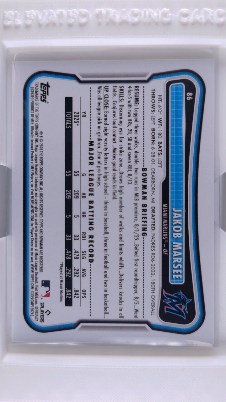 2026 Bowman Baseball Jakob Marsee 