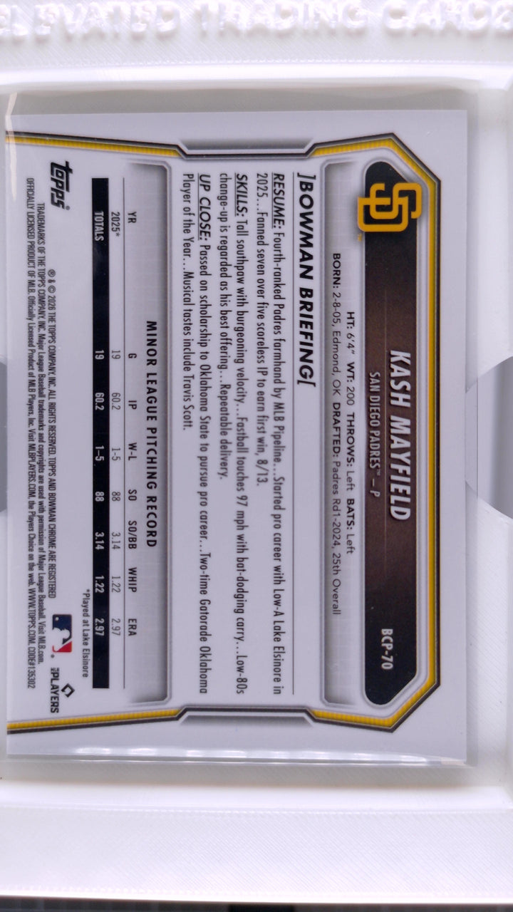 2026 Bowman Baseball Kash Mayfield 