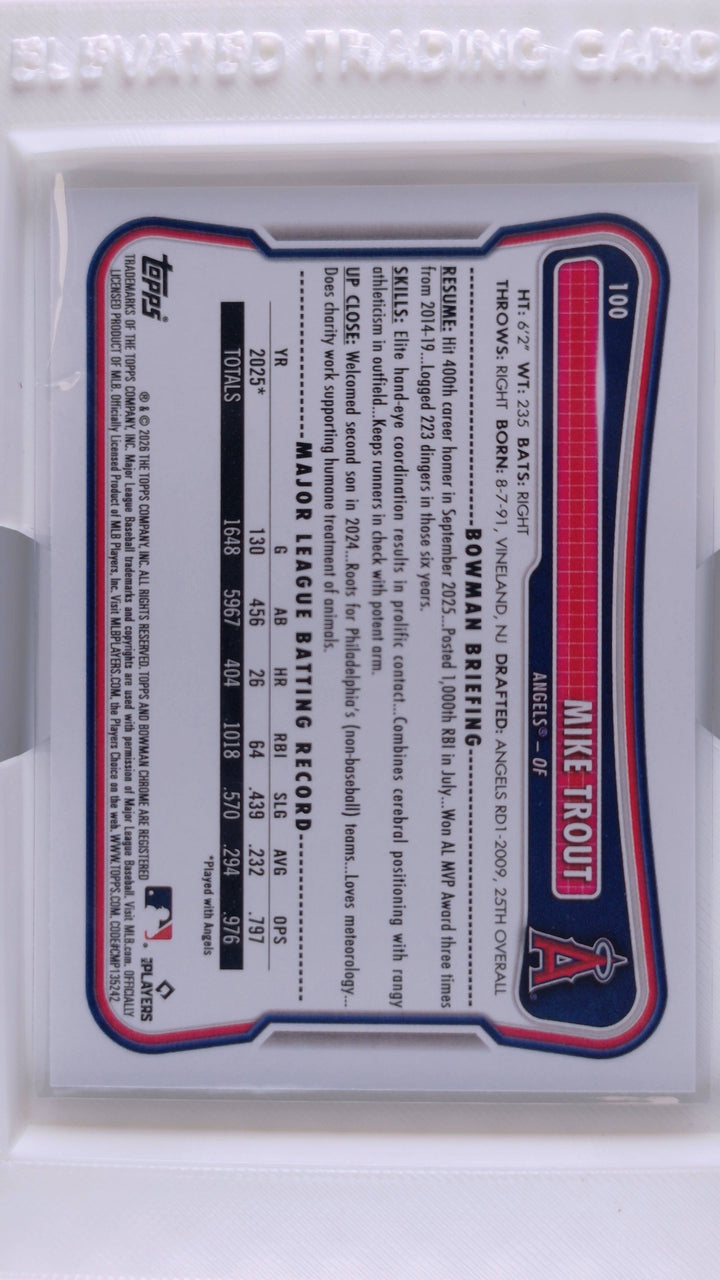 2026 Bowman Baseball Mike Trout 