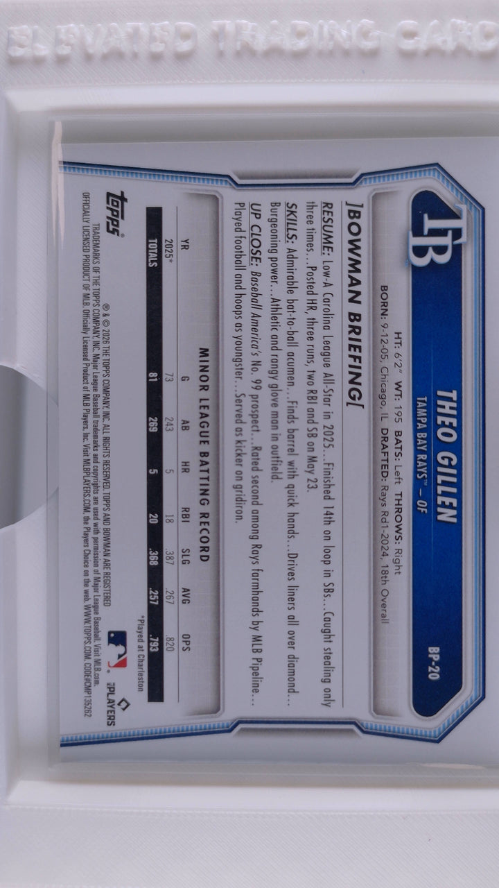 2026 Bowman Baseball Theo Gillen 