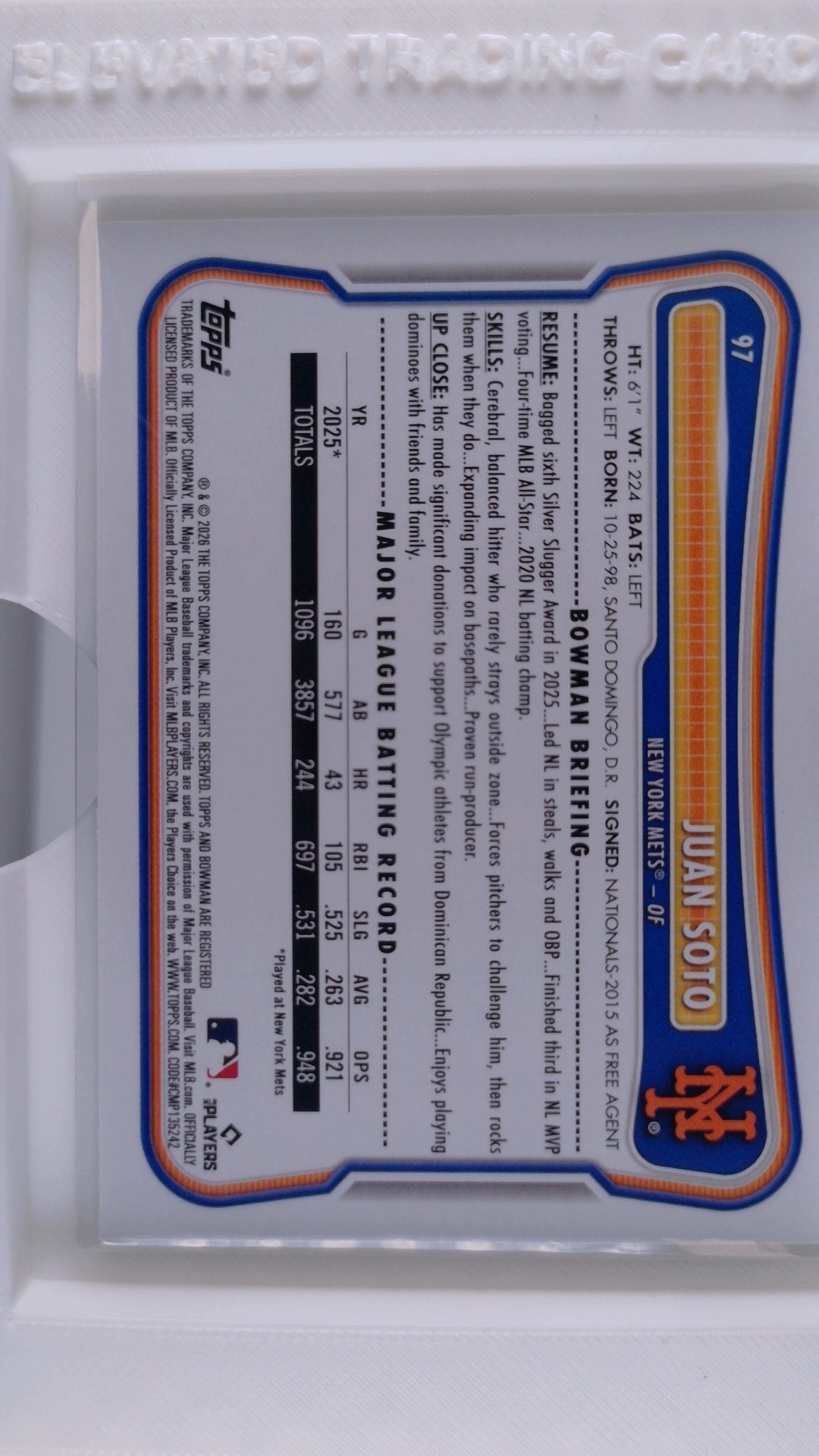 2026 Bowman Baseball Juan Soto 