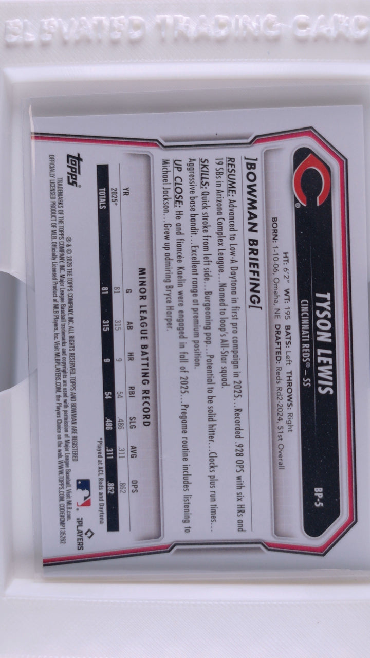 2026 Bowman Baseball Tyson Lewis 