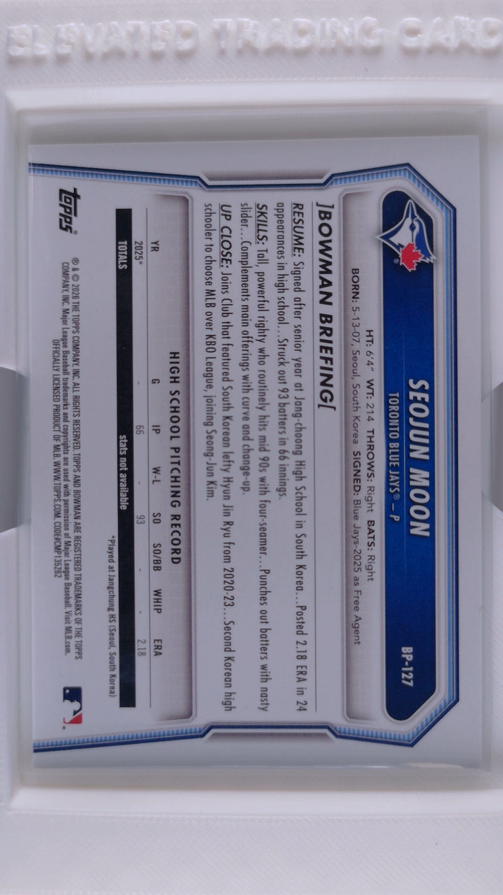 2026 Bowman Baseball Seojun Moon 