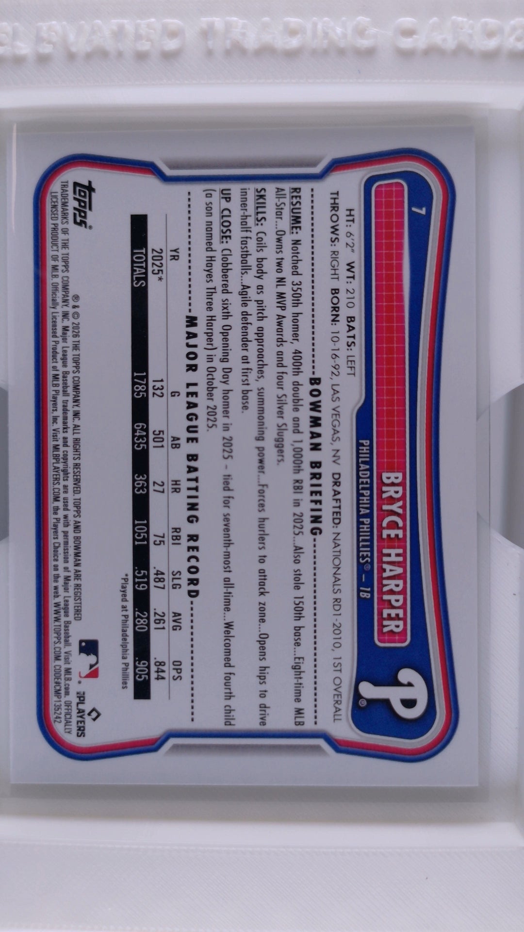 2026 Bowman Baseball Bryce Harper 