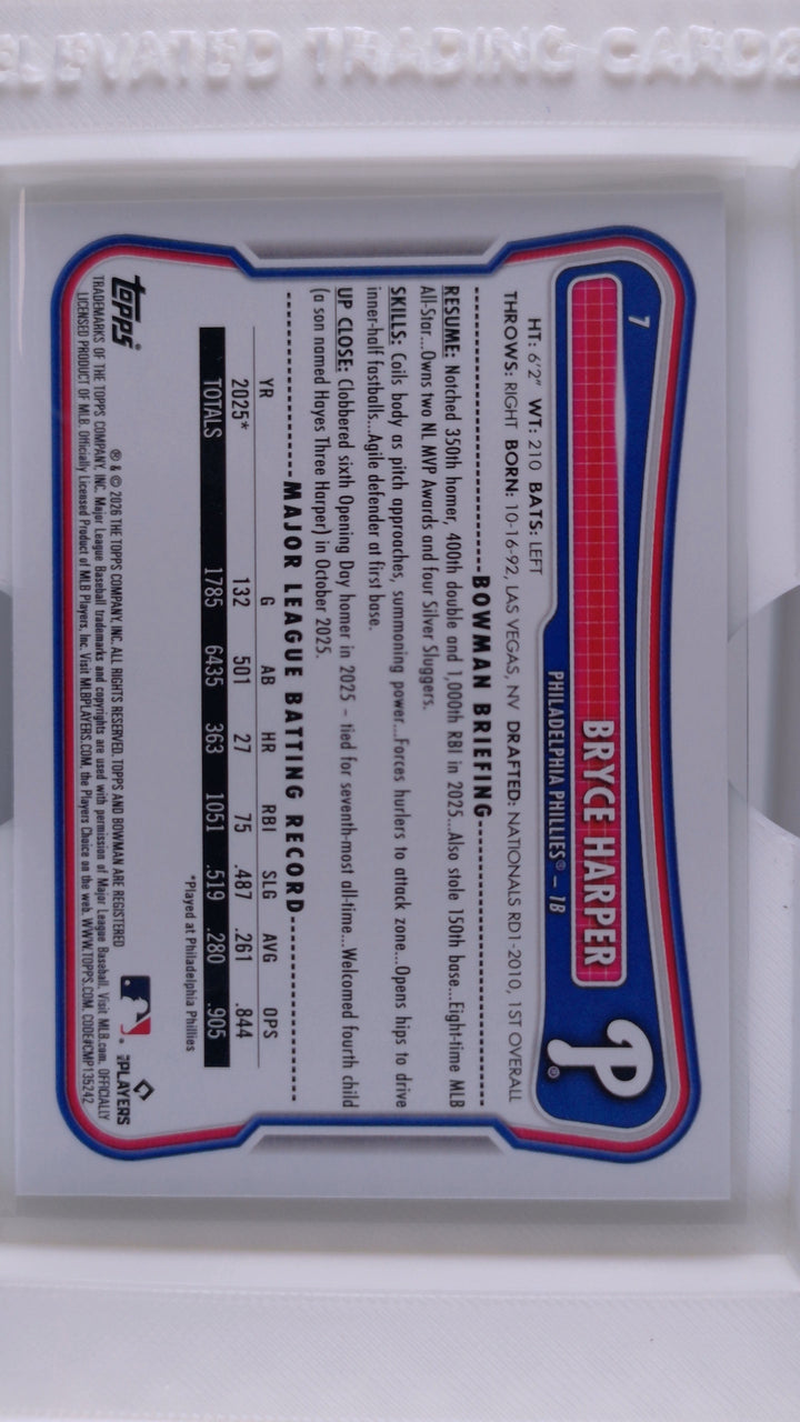 2026 Bowman Baseball Bryce Harper 
