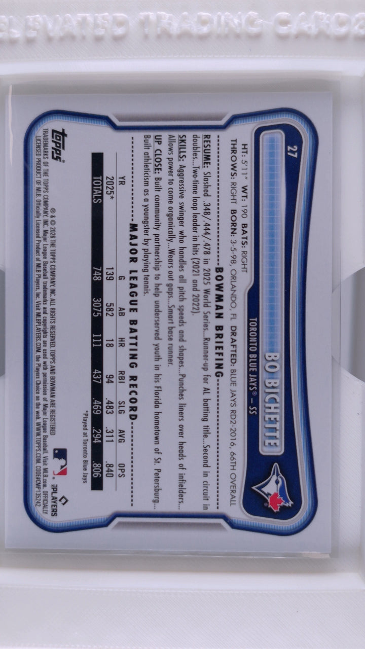 2026 Bowman Baseball Bo Bichette 