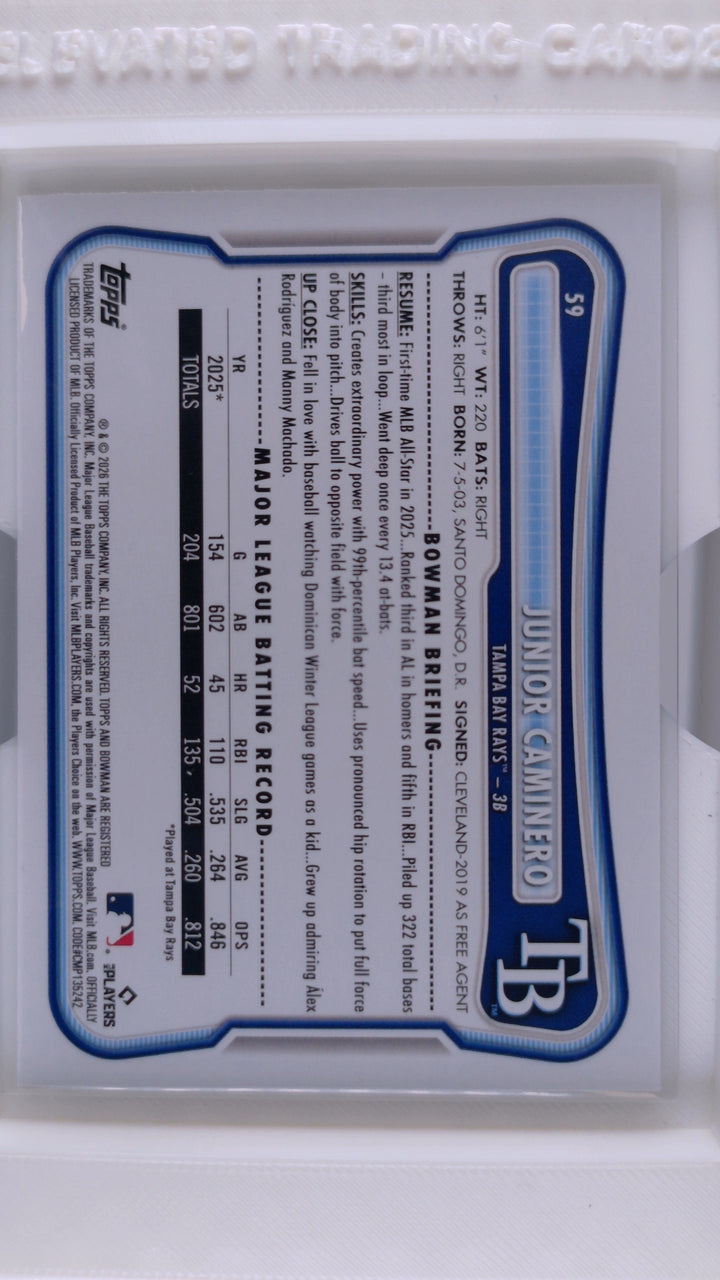 2026 Bowman Baseball Junior Caminero 
