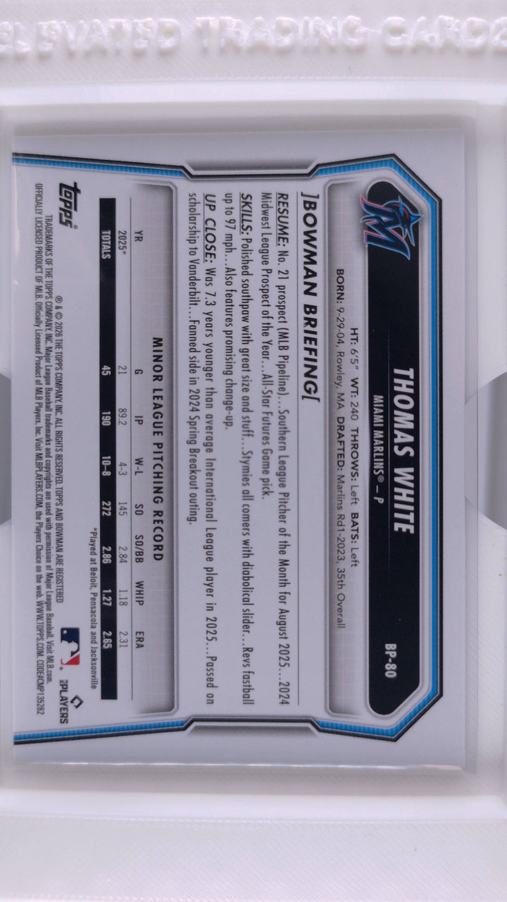2026 Bowman Baseball Thomas White 