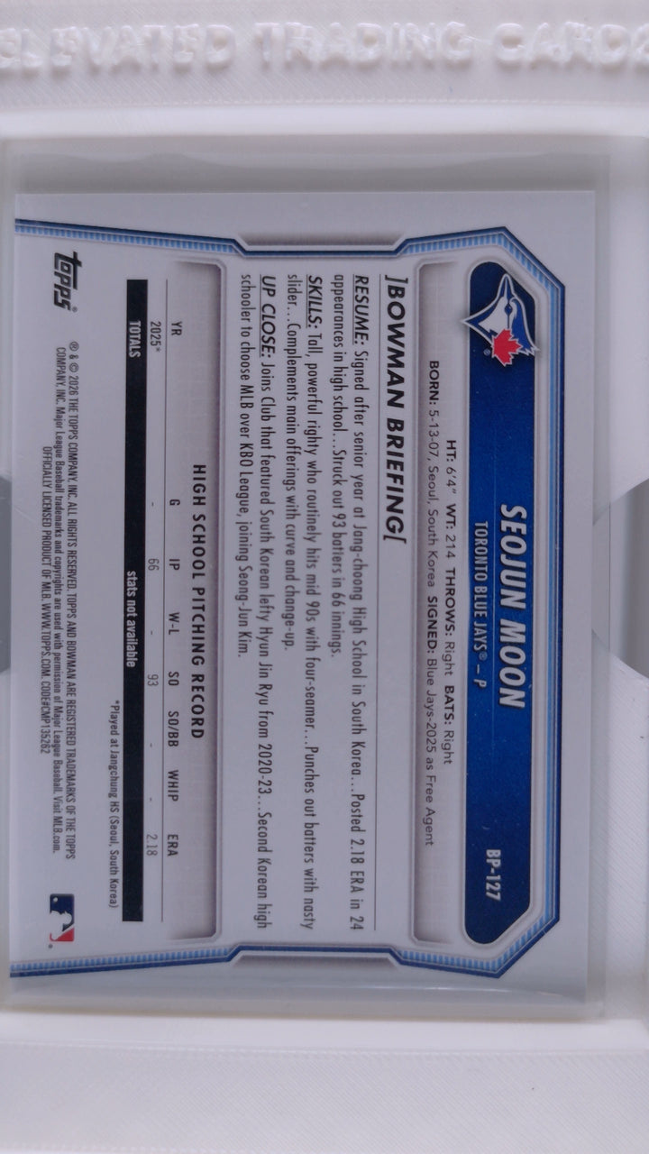 2026 Bowman Baseball Seojun Moon 