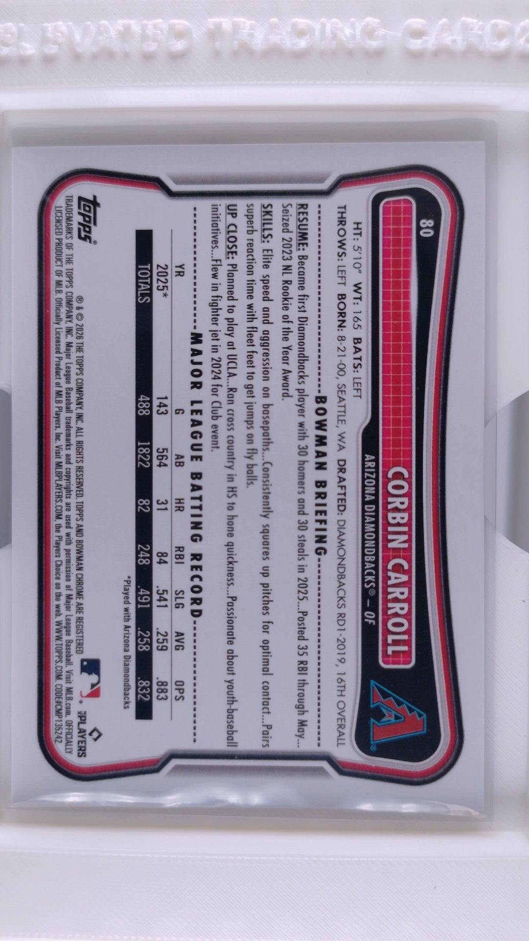 2026 Bowman Baseball Corbin Carroll 