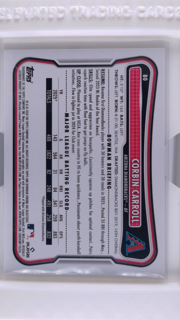 2026 Bowman Baseball Corbin Carroll 