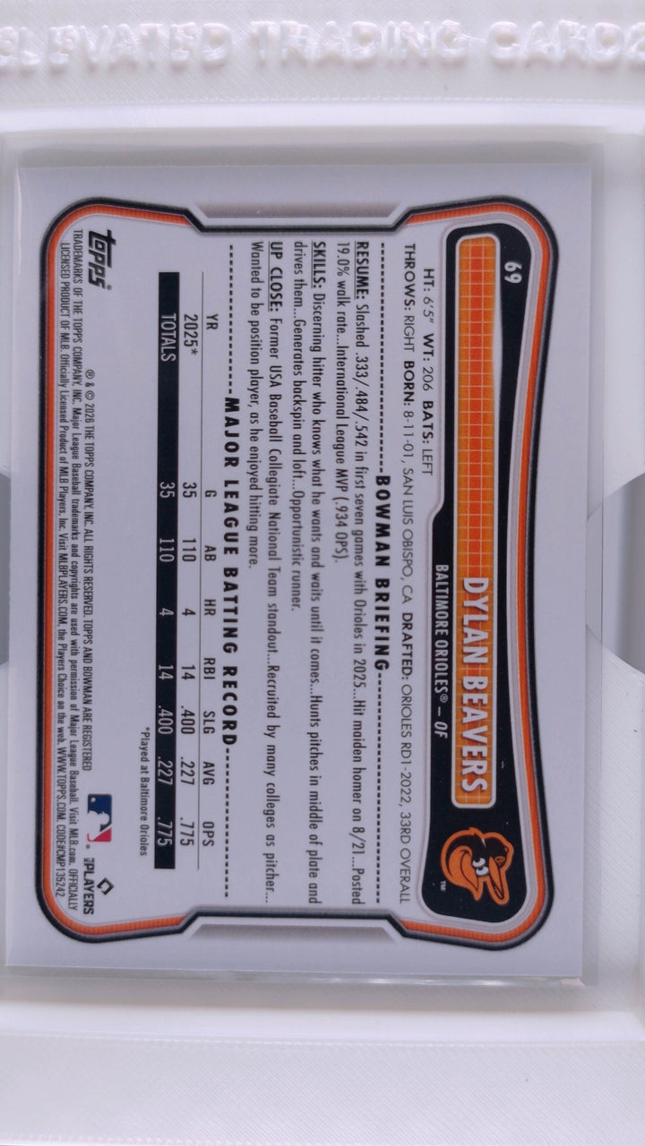 2026 Bowman Baseball Dylan Beavers 