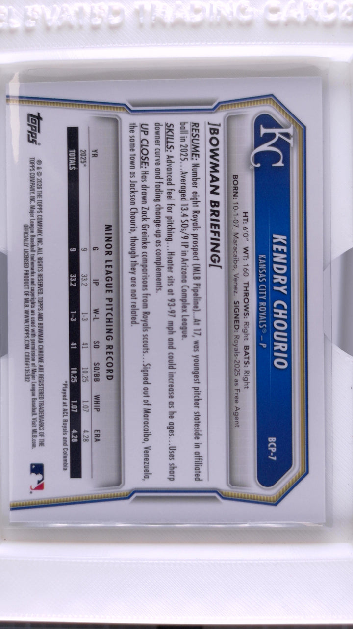 2026 Bowman Baseball Kendry Chourio 