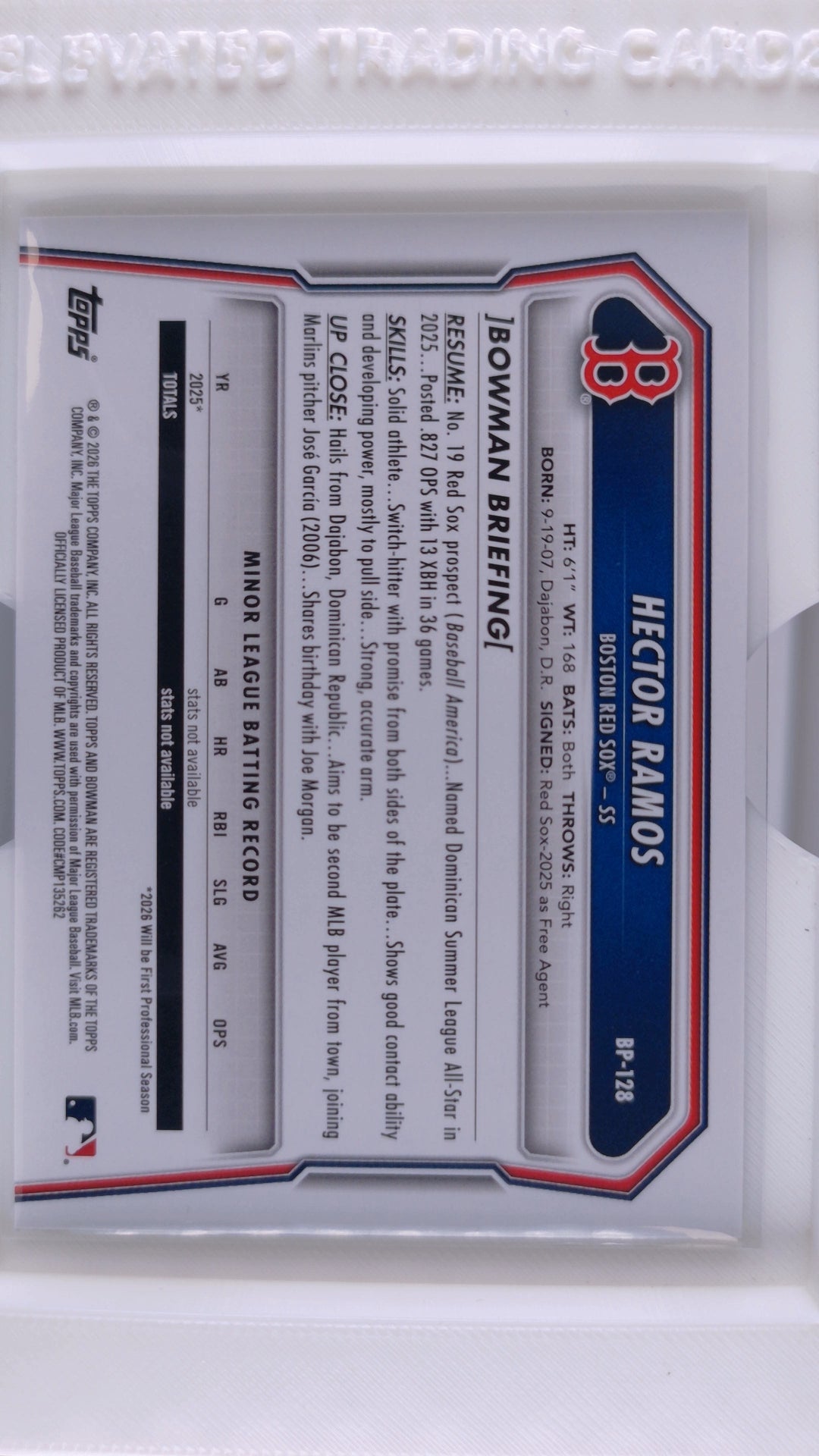 2026 Bowman Baseball Hector Ramos 