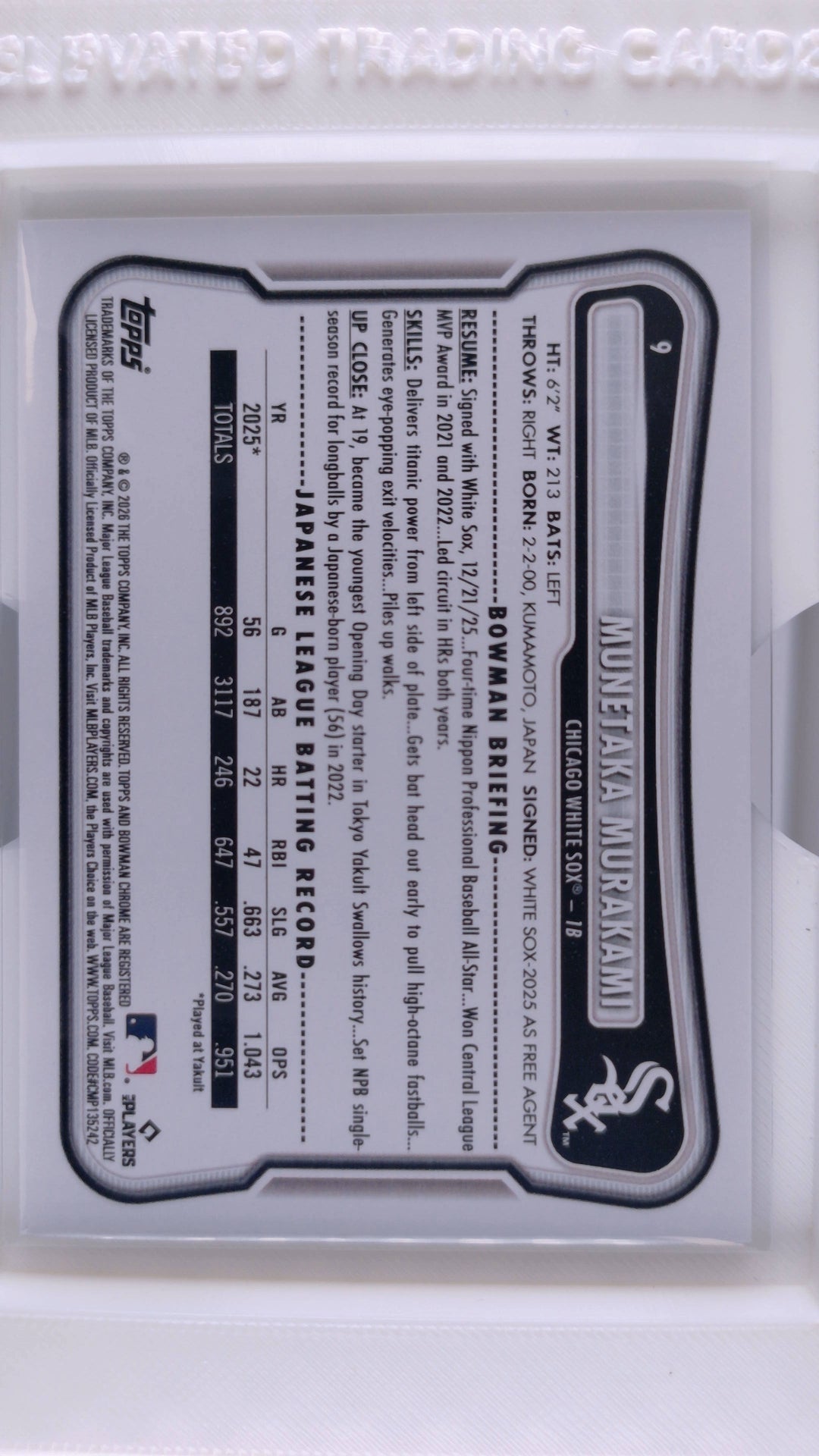 2026 Bowman Baseball Munetaka Murakami 
